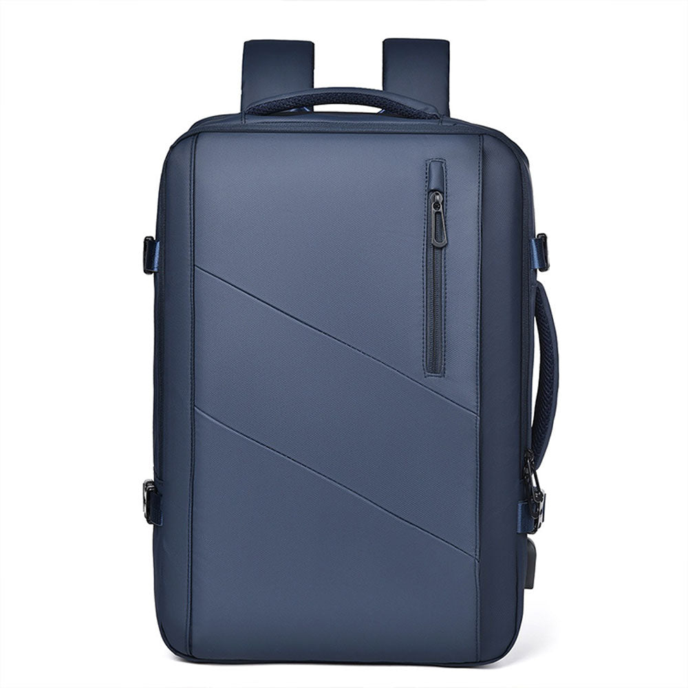 Men's Large Capacity Backpack Business Travel Bag with USB Charging Port