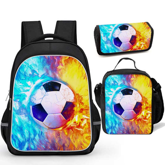  Soccer Backpack with lunch bag